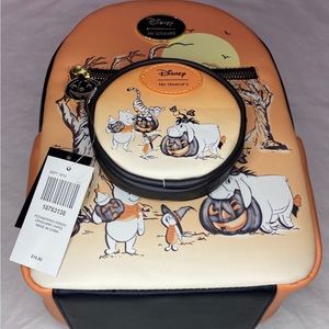 Disney Winnie the Pooh loungefly backpack and coin purse